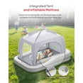 thumbnail image 2 of Cama de viaje para niños pequeños QPAU inflable con tienda de campaña y bomba eléctrica, 2 of 7