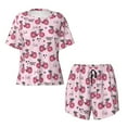 thumbnail image 4 of Picia Bike with Donut Wheels Pajamas Sets for Women Soft Short-Sleeved Pjs with Lounge Shorts Two Piece Sleepwear-3X-Large, 4 of 9