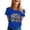 Blue Short Sleeve, variant on Usa Soccer Cup Soccer Jersey 2026 for Women Crew Neck Soccer Ball Graphic Trendy Shirts Short Sleeve Classic Y2k 2026 Tshirt Spain Brazil Argentina France Germany Portugal Black 3XL