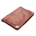 thumbnail image 3 of Handmade Wrinkle Wallet,Cow Leather Mens Wallets,Retro Leather Money Clips,Crazy Horse Card Holder,Light Brown, 3 of 4