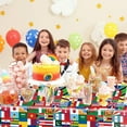 thumbnail image 5 of SINGOMON 2PCS Word Flag Table Cloths International Party Table Cloths Rectangular Tablecloth National Flag Tablecloths Plastic Table Cover for International Events and International Friends, 5 of 5