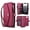 Red, variant on For iPhone 16 Plus【RFID Blocking】Multi functional 2-in-1 Soft PU Leather Wallet Case Magnetic Flip Cover Multi-Card Slots Zipper Pocket With Detachable Shoulder Strap And Wrist Strap,Red