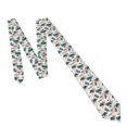 thumbnail image 4 of Naloa Hawaii Palms Print Solid Color Tie Formal Necktie for Men，Suitable for business, daily life, work, 4 of 5