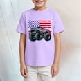 thumbnail image 2 of dmqupv Kids Patriotic Clothes Kids T Shirt for Boys Patriotic Tops American Flag Shirts Independence Day Clothes Cotton Tees Light Purple,13-14 Years, 2 of 4