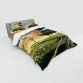 thumbnail image 2 of Ambesonne Landscape Bedding Set 4 Pcs, Futuristic Paint, Queen, Multicolor, 2 of 2
