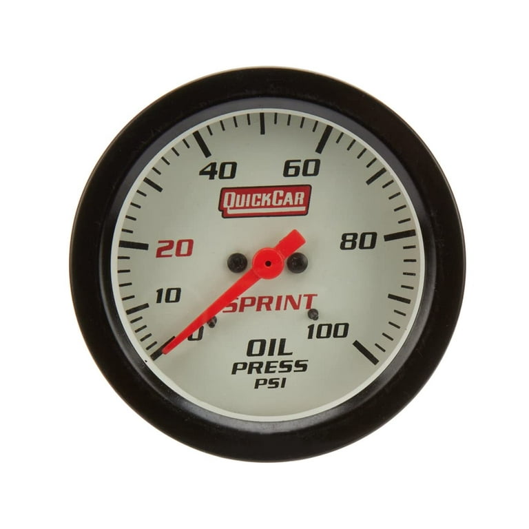 QuickCar Oil Pressure Sprint Gauge Only QuickCar Oil Pressure Sprint Gauge Only