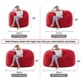thumbnail image 5 of LaoGeoRon 6ft Large Bean Bag Chair with Filling,Indoor Bean Bag Lazy Sofa,Memory Foam,Removable Washable Flannel Cover, 5 of 9