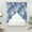 Blue White, variant on Pink Ombre Swag Curtains for Kitchen/Bedroom/Living Room, Gradient Abstract Art Vintage Scalloped Curtains 63 Inch Long, Rod Pocket Window Swag Topper Curtains Valances 2 Panels Set 36"x63"