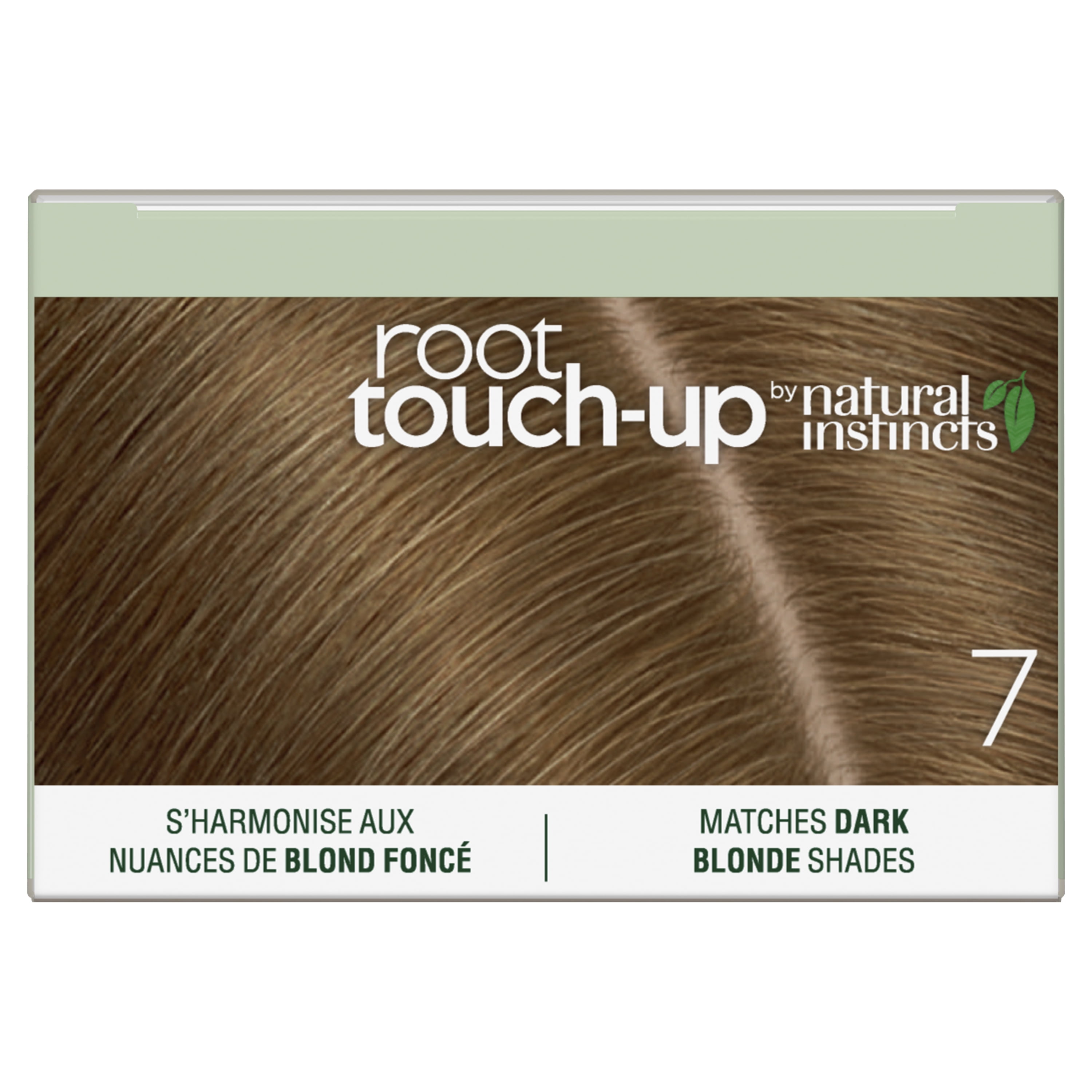 Clairol Root Touch-Up Natural Instincts Permanent Hair Dye, 7A Dark Blonde, Hair Color, 1 Kit