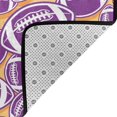 thumbnail image 4 of Shaggy Area Rug, cute purple American football Rugs for Living Room Bedroom Non Slip Door Mat Indoor Carpet Machine Washable Nursery Home Decor Floor Mats for Entryway 60x39in, 4 of 5