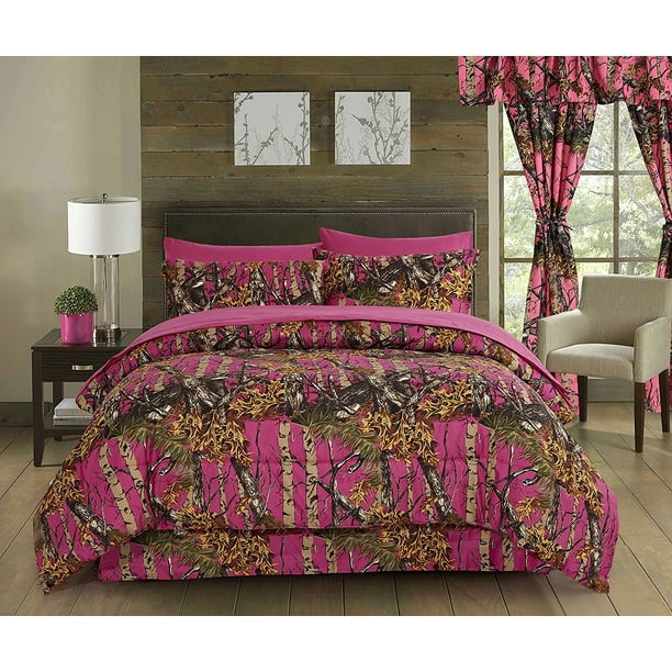 Pink Camouflage Twin, Pink Camo Twin Bedding