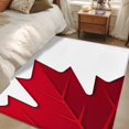 thumbnail image 5 of Canada Maple Leaf Washable Area Rugs 3'x5', Canada Day July 1st Low Pile Throw Living Room Rug Non-Slip Sturdy Edge Binding Carpet for Indoor Entryway Bedside Kitchen, 5 of 9