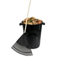 thumbnail image 5 of 32 Gallon Heavy Duty Plastic Garbage Can, Included Lid, Indoor/Outdoor, Black, 5 of 5