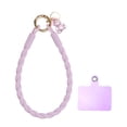 thumbnail image 1 of Cinta de cristal de silicona, 33 cm (13") con broche y oso para mujeres, tarjeta de identificación de teléfono (morado), 1 of 6