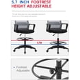 thumbnail image 4 of BestOffice Office Chair Adjustable Height, Lumbar Support Arms Footrest Mid Back Swivel Rolling Mesh for Adults Drafting Stool, Grey, 4 of 7