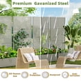 thumbnail image 4 of MAYEERTY 72×47 Iron Gray Planter with Climbing Frame, 4 of 5