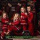 thumbnail image 5 of Pijamas navideños familiares a juego para niños, madres, mujeres y hombres, conjuntos de pijamas de terciopelo rojo y verde, ropa de diseño de lujo para niños y niñas, 5 of 5