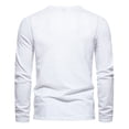 thumbnail image 5 of CENL Mens Casual Long Sleeve T-shirt Henley Grandad V Neck Button Solid Tee Shirt Top, 5 of 9