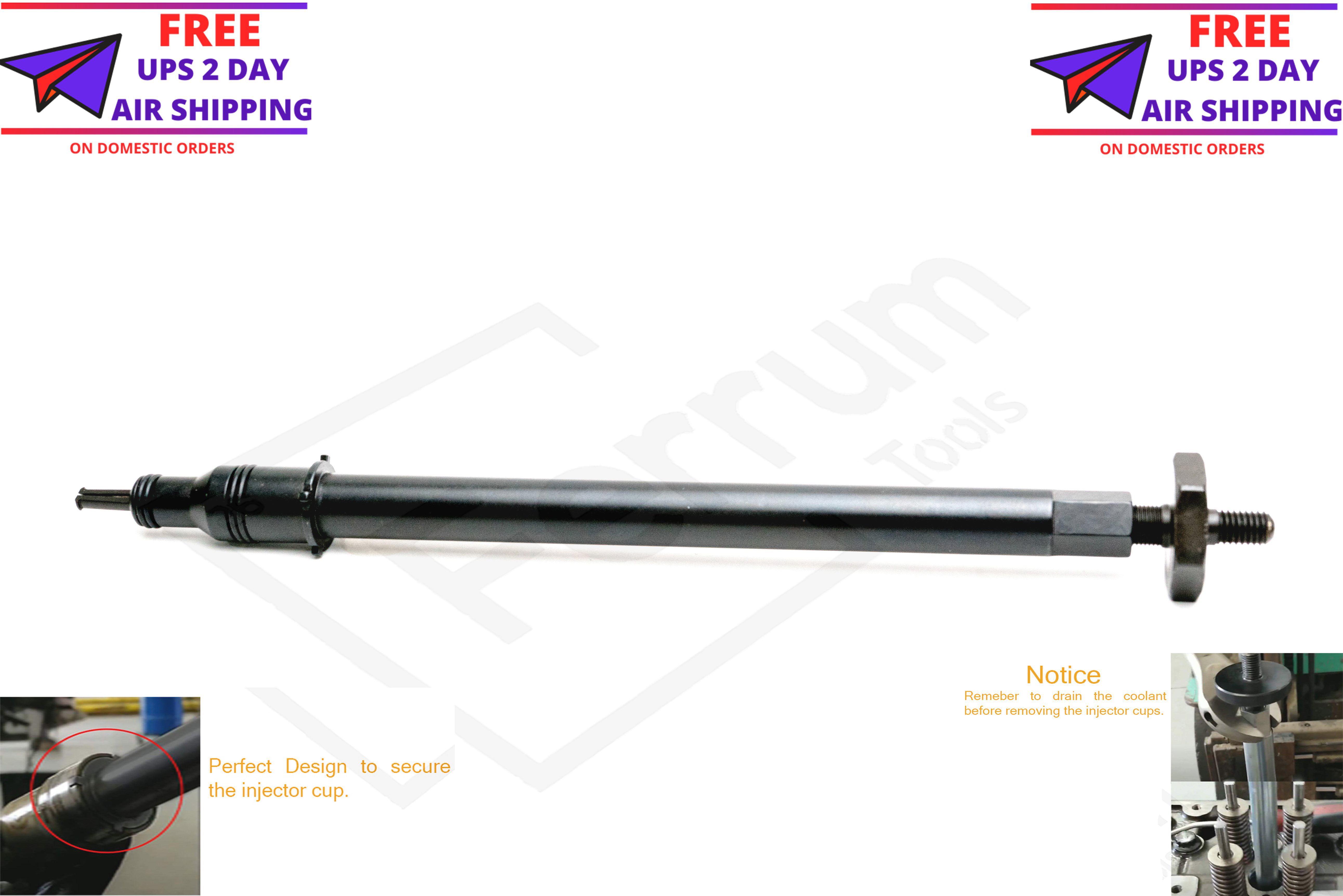 J-47388-A Injector Cup Remover & Installer for Detroit Diesel DD15 & DD13 W470589000700 Black 