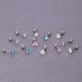 thumbnail image 3 of Pendientes de acero inoxidable con forma de tornillo para mujer, sin necesidad de dormir, con orificios finos para las orejas y con forma de aguja, 3 of 4