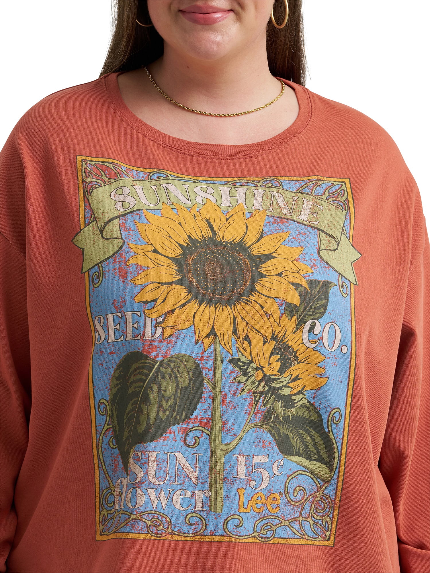 Lee® Women's Plus Relaxed Crew Sweatshirt, Sizes 0X-4X