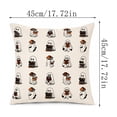 thumbnail image 3 of Halloween Ghost Print Throw Pillow Cover Spooky Ghost Decor Cushion Case 18x18 for Sofa Couch Home Decor by OVFUIZ, 3 of 6