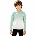 thumbnail image 4 of Tisuna Kids Boy'S Long Sleeve Rash Guard Classic Crewneck Gradient Print Tops Boys Daily Wear Sun Clothes Size 9-10 Years, 4 of 5