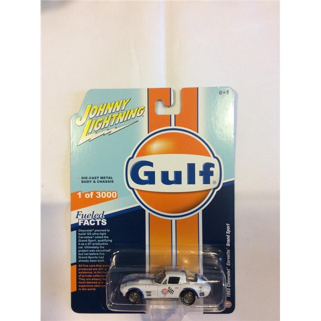 Johnny Lightning jlsp 010 1963 CHEVROLET Corvette Grand Sport Gulf #7 Blanc 1:64 