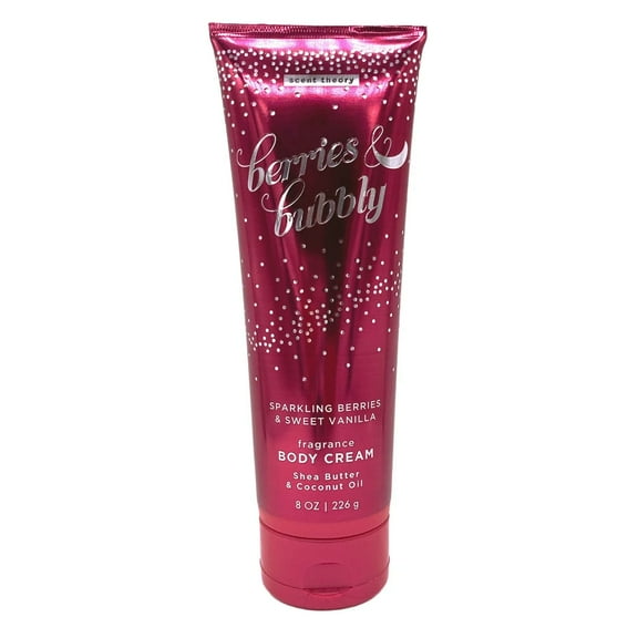 Scent Theory Hand and Body Cream with Shea Butter for All Skin Types, Berries and Bubbly, 8 oz