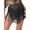 Black, variant on Women's Tassel Latin Dance Skrit Sparkly Rhinestone Salsa Tango Dance Performance Bottoms Blue S