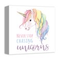 thumbnail image 2 of Creative Products Chasing Unicorns 12x12 Canvas Wall Art, 2 of 5