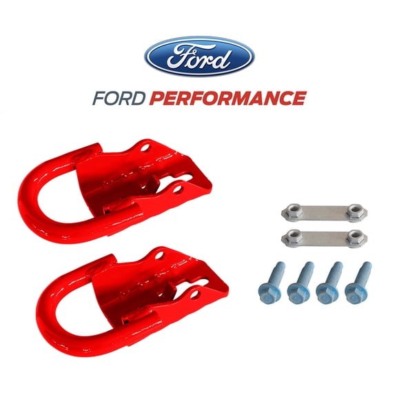 Ford Racing 15-22 F-150 Tow Hooks - Red (Pair)
