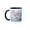 Black/White, variant on 3drose, Heart Collage with Text You Are Loved, 11oz Two-tone Green Mug
