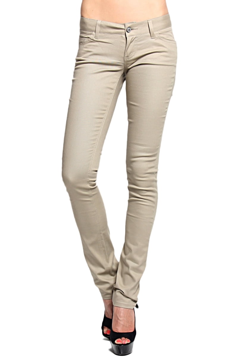 dickies girl junior's classic 5 pocket skinny pant