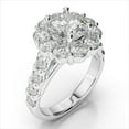 thumbnail image 4 of 2.80 Ct Brilliant Cut Round Natural Moissanite Diamond Wedding Rings for her Fine 14K White Gold, 4 of 8