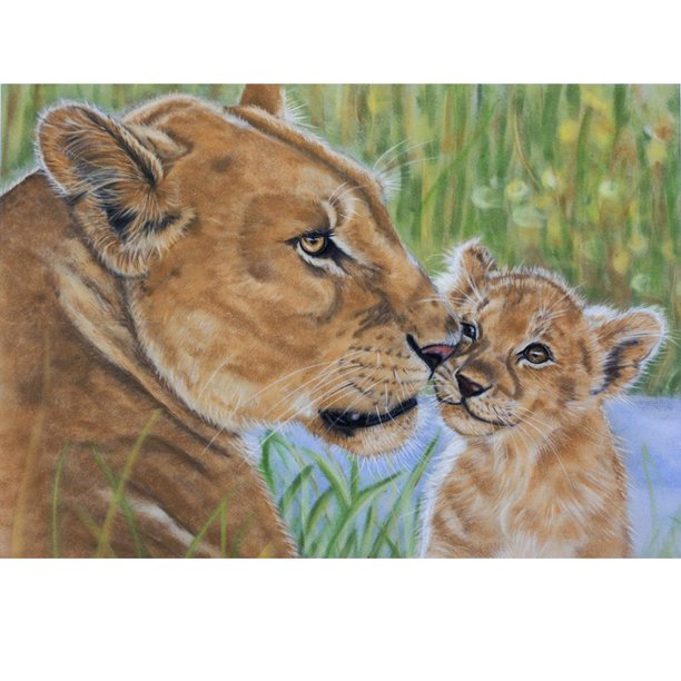 Taladro Diamante Pintura (DE3292) 5D DIY Bordado de punto de cruz completo (Animal-W176) 30x40cm Hugtrwg Para estrenar