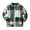 Green, variant on Mercatoo Toddler Boys Plaid Varsit𝐲 Baseball Jacket School Letterman Flannel Jacket Kids Fall Cute Casual Oversized Green Shacket