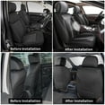 thumbnail image 6 of HQBQBUG Car Front Seat Cover Fit for Kia Seltos 2021-2025 Automotive Waterproof Car Seat Cushion Protector Compatible with Airbag Black&Grey,2 Front Seat, 6 of 6