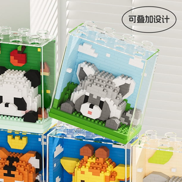 Set De 4 Bloques De Construcción De Animales En Miniatura – Pingüino, Elefante, Koala Y Panda Rojo, Para Niños De 3 Años En Adelante