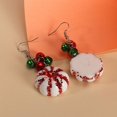 thumbnail image 5 of Pendientes de elementos navideños con aretes lindos de ambiente festivo de campanillas, 5 of 5