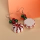thumbnail image 5 of Pendientes de elementos navideños con bonitos pendientes de ambiente festivo de Bell Girls oso de fresa Electrónica, 5 of 5