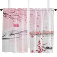 thumbnail image 4 of Watercolor Pink Cherry Blossom Ink Curtains For Living Room Bedroom Window Treatment Home Decoration Drapes Kitchen Curtain, 4 of 6
