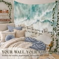 thumbnail image 4 of Coastal Wildflower Tapestry, Flower Field Landscape Tapestries Wall Blanket, Preppy Beach Floral Wall Hanging Decor for Teen Girl Women Home Living Room Bedroom, 4 of 5