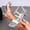 Silver, variant on Women's Two Strap Square Toe Kitten Heel Sandals,Solid Color Outer Wear Patent Leather Open Toe Slingback Heels for Evening White 5.5