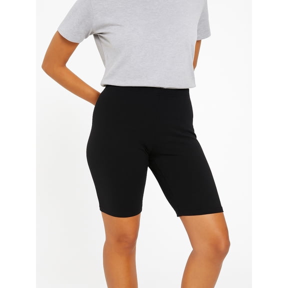 Active Girl Women's Basic Bermuda Bike Shorts, Sizes S-3XL
