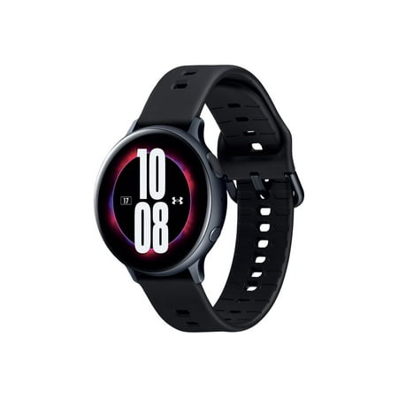 Samsung Galaxy Watch Active 2 - Under Armour Edition - 44 mm - aqua black aluminum - smart watch with band - fluoroelastomer - black - display 1.4" - 4 GB - Wi-Fi, NFC, Bluetooth - 1.06 oz