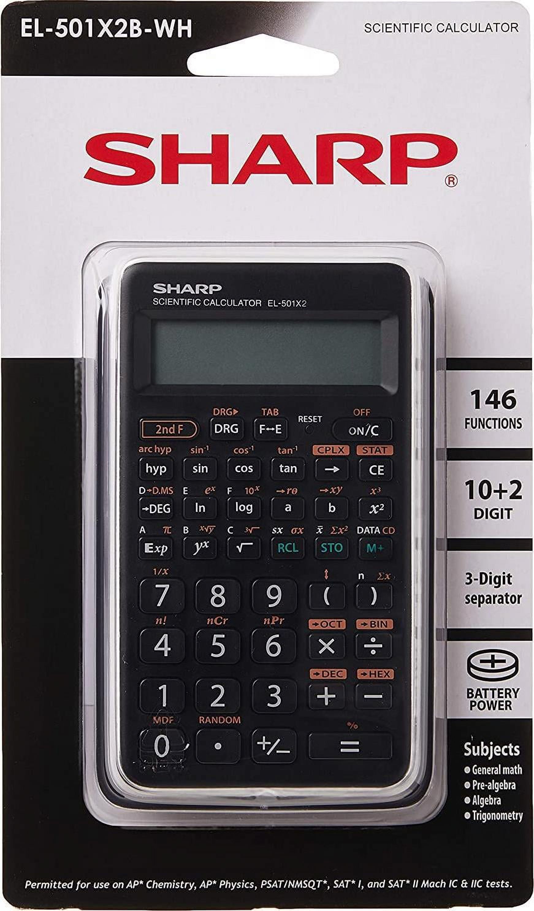 Sharp EL501XBWH Engineering/Scientific Calculator Sharp EL501XBWH Engineering/Scientific Calculator