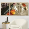 thumbnail image 2 of wall26 Framed Canvas Print Wall Art Set Wine Glass with Bottle &amp; Grapes Drinks Cocktails Photography Realism Chic Closeup Colorful Multicolor for Living Room, Bedroom, Office - 16&quot;x24&quot;x, 2 of 5