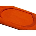 thumbnail image 3 of ODD SOX – Basix Unisex Large No Show Socks – Orange – Soft Cotton Blend Low Profile Fit –, 3 of 5