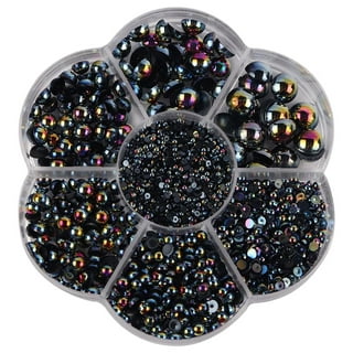 GENEMA 1050/3000/3750/7500pcs Gradient Imitation Pearls Half Round Flatback  Pearl Beads DIY Material Art Crafts Scrapbook Jewelry Making 